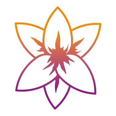 bozulmuş satır güzellik egzotik çiçek yaprakları stil vektör çizim ile