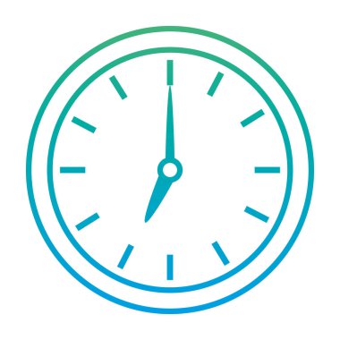 bozulmuş çizgi daire saat nesne simge stil vektör çizim