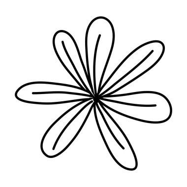 satır doğa güzellik çiçek egzotik tarzı vektör çizim