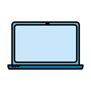 renk elektronik dizüstü teknoloji nesne hizmet vektör çizim