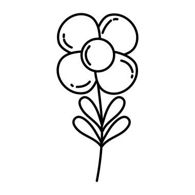 satır egzotik çiçek stili doğa bitki vektör çizim