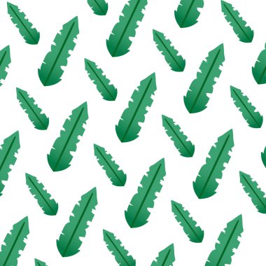 Botanik tropikal yaprak tarzı arka plan vektör çizim