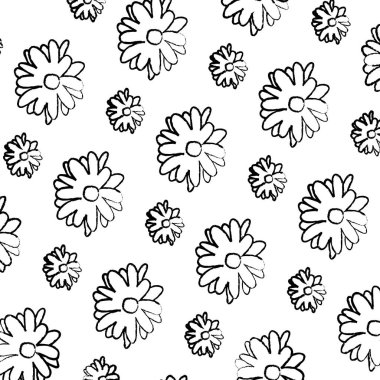 tropikal yaprakları arka plan vektör çizim ile güzel çiçek grunge