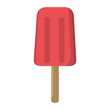 renk lezzetli ve tatlı buz lolly tatlı vektör çizim