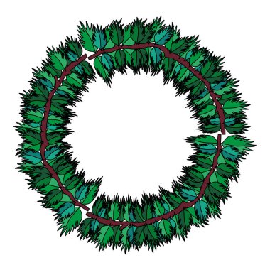 renk daire doğal tropikal tarzı vektör çizim bırakır