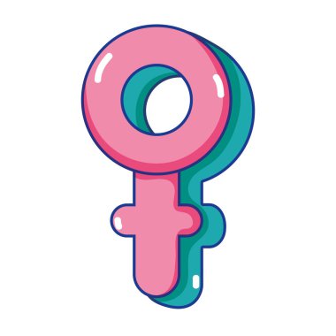 işareti grafik kadın simge tasarlamak vektör