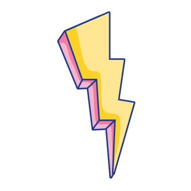 doğa fırtına hava elektrik voltaj vektör çizim