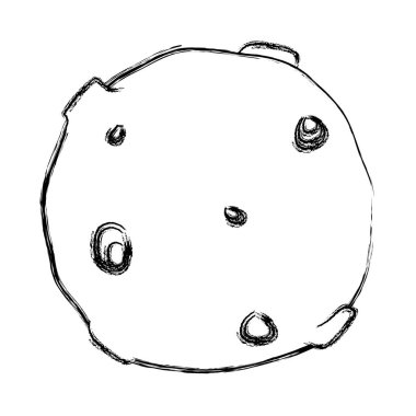 Grunge ay astronomi gökyüzü güzel uzay vektör çizim için