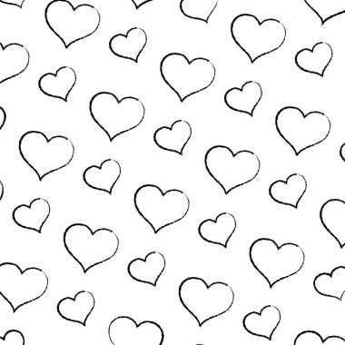 Grunge sanat kalp şekli arka plan vektör çizim