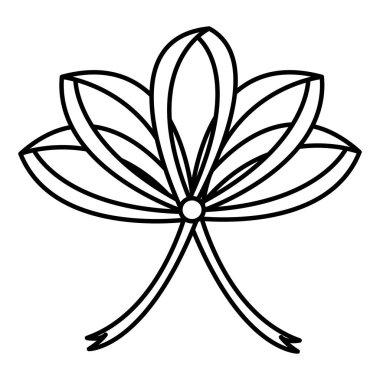 satır şirin şerit yay dekorasyon aksesuar vektör çizim