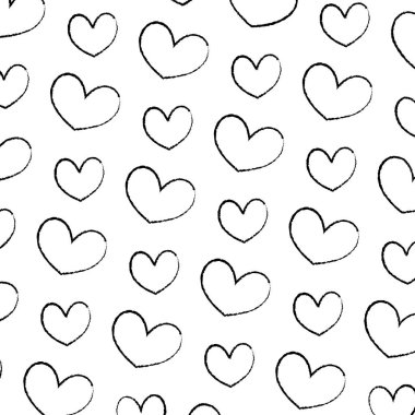 Grunge güzel kalp sevmek simge arka plan vektör çizim