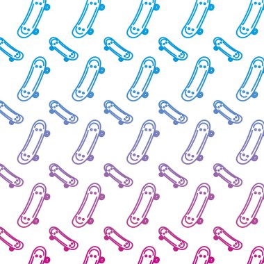 satır kaykay nesne spor stil arka plan vektör çizim bozulmuş