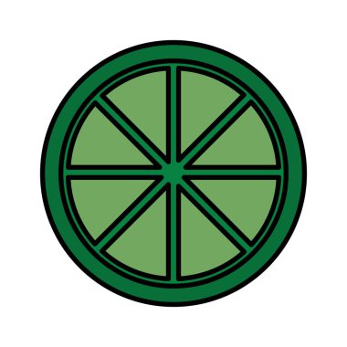 lezzetli limon tropikal meyve beslenme vektör çizim renk