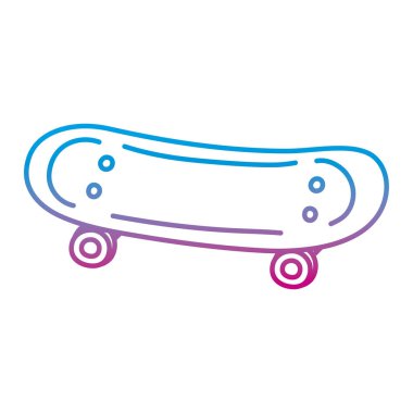 çizgi kaykay nesne stili ve aşırı spor vektör çizim bozulmuş