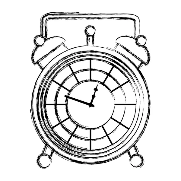 Grunge Luxury Desk Clock Object Design Vector Illustration — Stock Vector