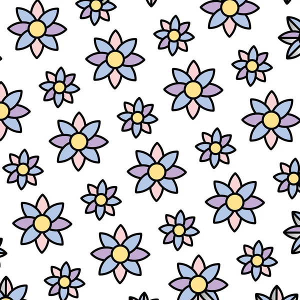 Color Beauty Tropical Flower Petals Background Vector Illustration — Stock Vector