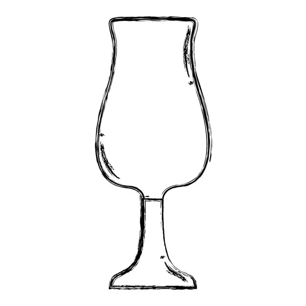 Grunge Cystal Fragile Object Glass Style Vector Illustration — Stock Vector