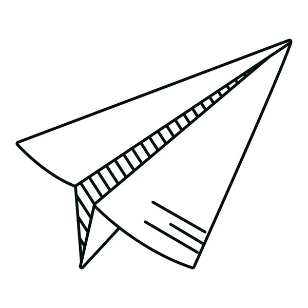 Ligne Origami Papier Plan Objet Conception Vectoriel Illustration — Image vectorielle