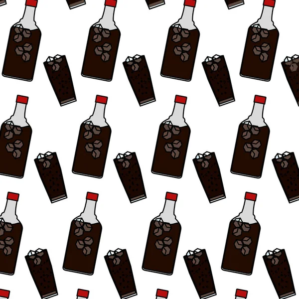 Color Licor Prort Botella Vidrio Fondo Vector Ilustración — Archivo Imágenes Vectoriales