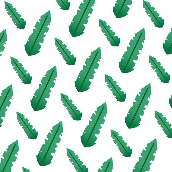 botanic tropical leaf style background vector illustration