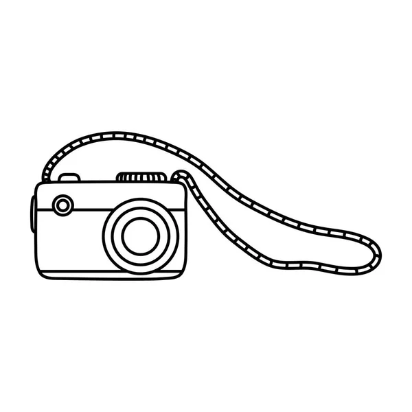Linja Digitaalikameralaitteet Digitaalinen Valokuva Vektori Kuva — vektorikuva