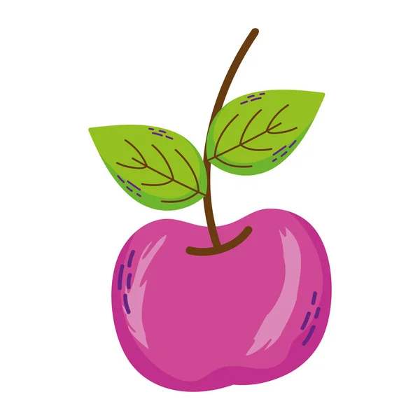 美味的新鲜苹果水果营养向量例证 — 图库矢量图片