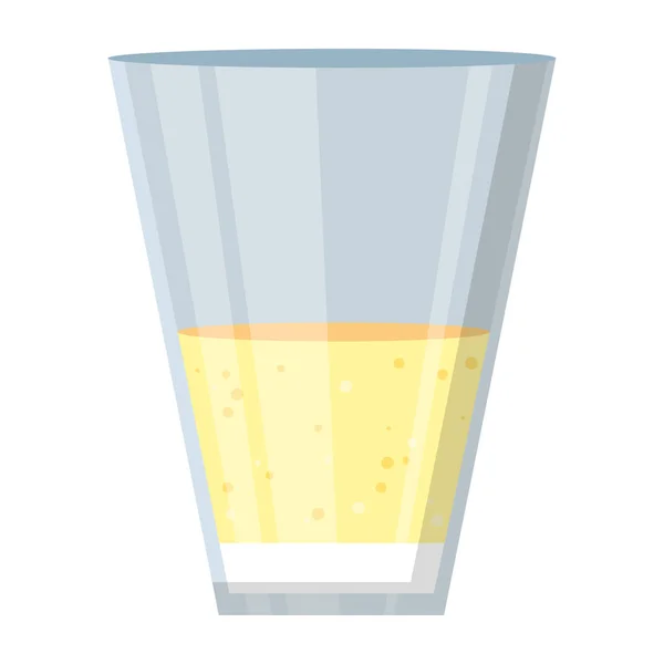 Champagne Boisson Liqueur Verre Alcool Vecteur Illustration — Image vectorielle