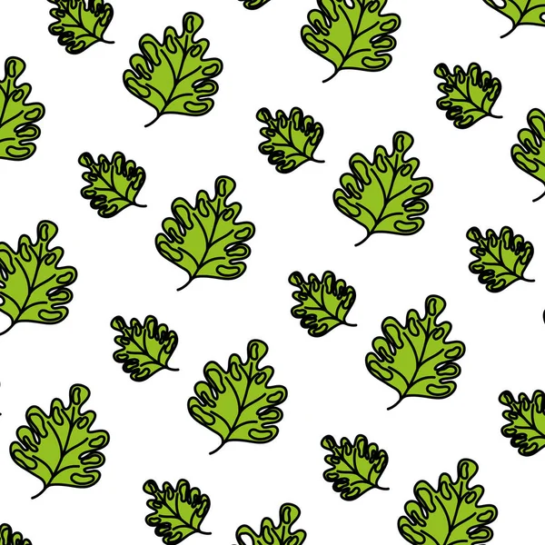 Färg Botanik Skönhet Leaf Exotiska Bakgrund Vektorillustration — Stock vektor
