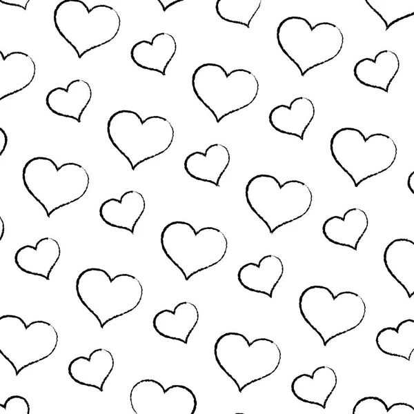 Grunge Τέχνης Καρδιά Σχήμα Γραφικού Φόντου Διανυσματικά Εικονογράφηση — Διανυσματικό Αρχείο