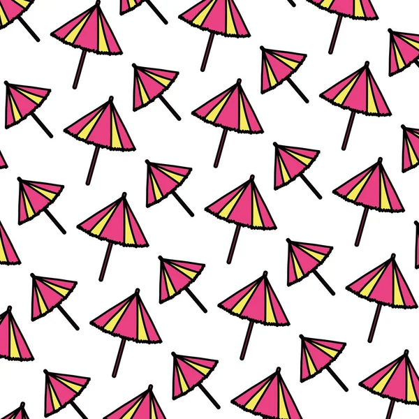 Цветной Открытый Зонтик Защиты Объекта Фоновая Векторная Иллюстрация — стоковый вектор