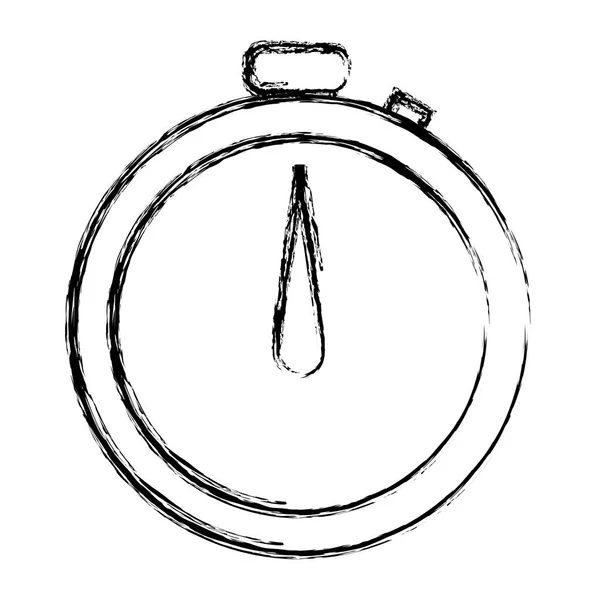 Grunge Chronometr Měření Času Presicion Objekt Vektorové Ilustrace — Stockový vektor
