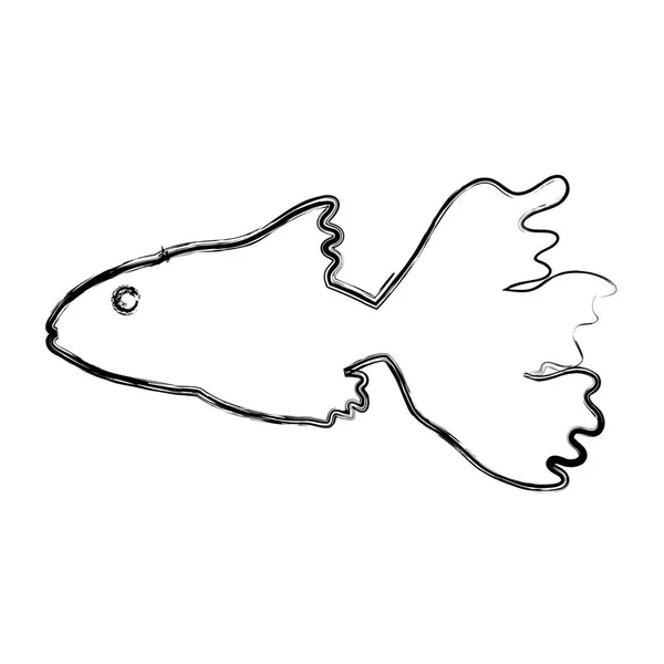 Векторная Иллюстрация Гигантских Тропических Рыб Балерин — стоковый вектор