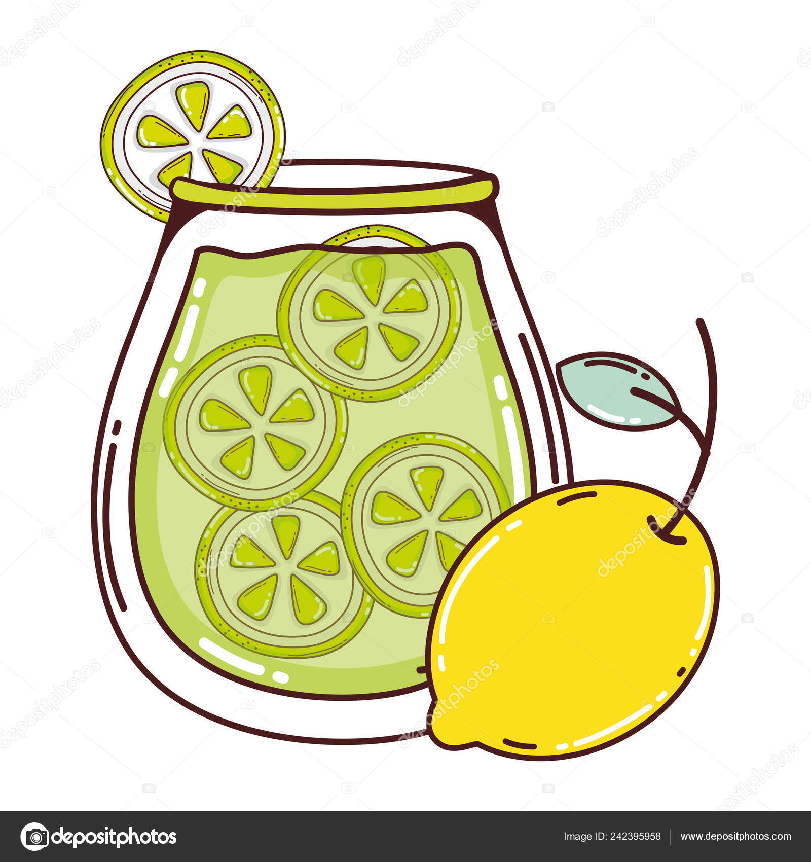 healthy lemon cucumber juice jar vector illustration stock vector c stockgiu 242395958 https depositphotos com 242395958 stock illustration healthy lemon cucumber juice jar html