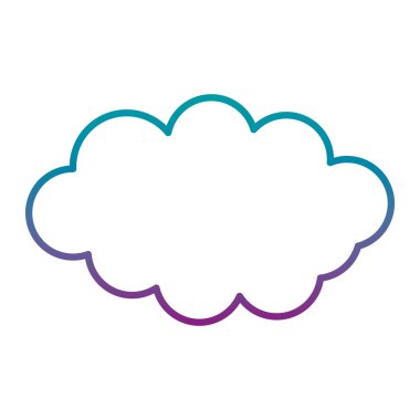 bozulmuş hattı doğa kabarık bulut gökyüzü vektör çizim şehrinde hava durumu