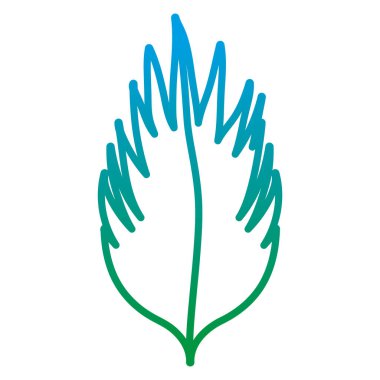 bozulmuş hattı doğa botanik yaprak tropikal bitki vektör çizim