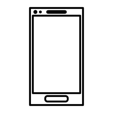 çizgi elektronik ekran smartphone b.t tasarlamak vektör
