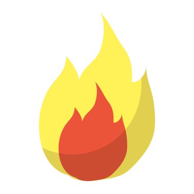 sıcak tehlike alev tasarlamak vektör ateş