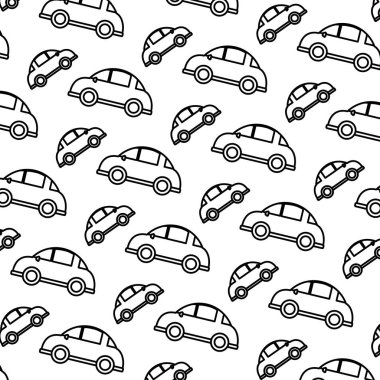 satır araba taşıma tarzı araç arka plan vektör çizim