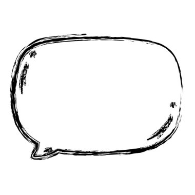 Grunge sohbet kabarcık notlar metin iletisi vektör çizim