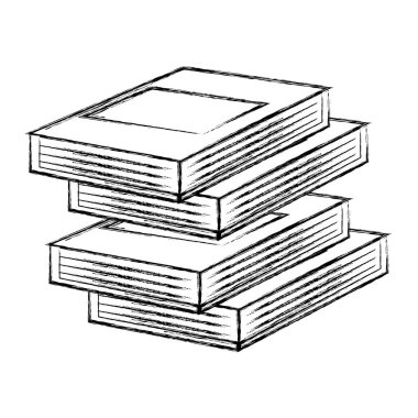 Grunge yakın kitap açık yönetim kurulu eğitim vektör çizim