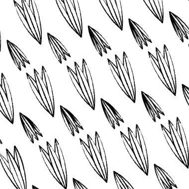 Grunge tropikal doğal bitki stili arka plan vektör çizim