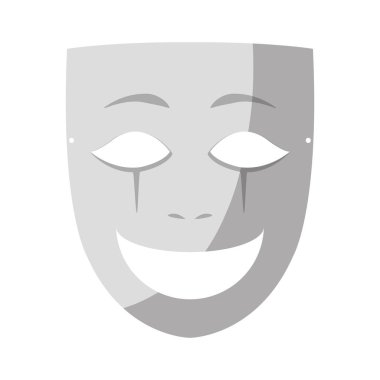 yüz maskesi eğlence karnaval stil vektör çizim