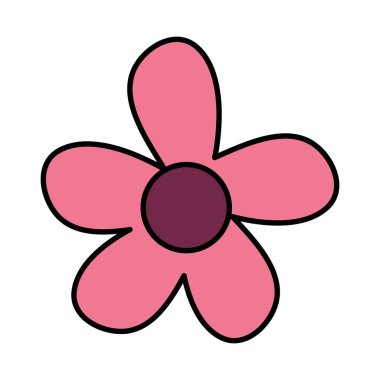 renk bahar çiçek tarzı egzotik yaprakları vektör çizim ile