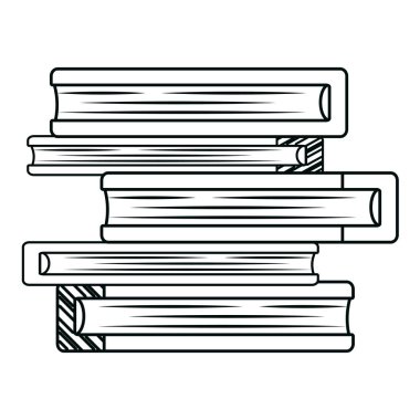 satır çalışma kitapları eğitim okul bilgi vektör çizim