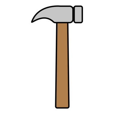 renk çekiç ekipman servisi onarım sanayi vektör çizim