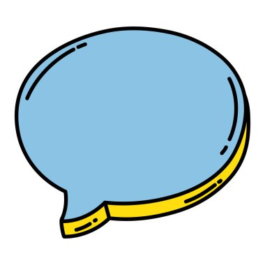 renk sohbet kabarcık metin mesajı not vektör çizim