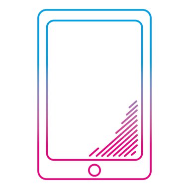 çizgi elektronik smartphone arayıp teknoloji vektör çizim için bozulmuş