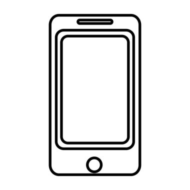 çizgi elektronik smartphone teknoloji nesne tasarlamak vektör