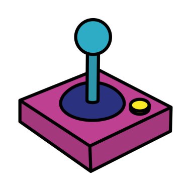 renk videogame el düğme konsol simülatörü vektör çizim