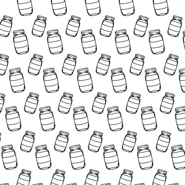 satır lezzetli sağlıklı meyve suları mason arka plan vektör çizim